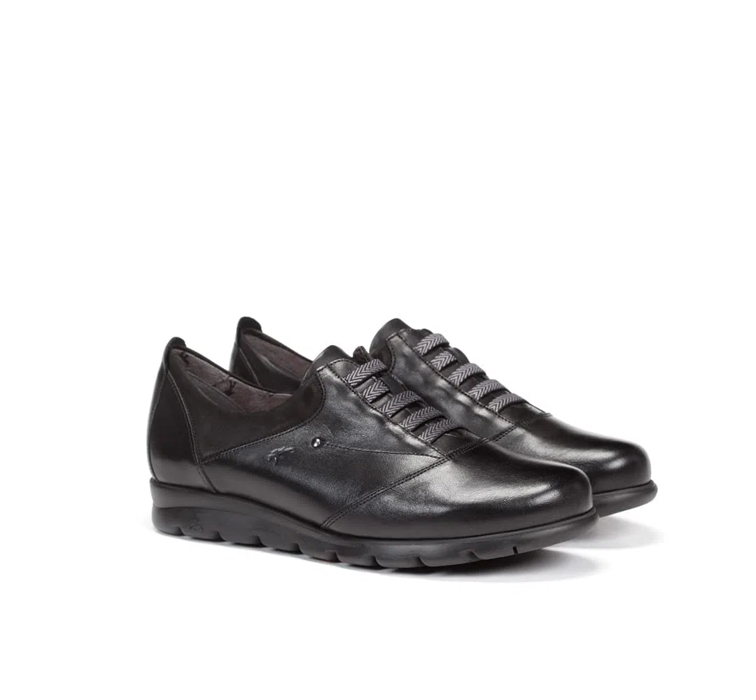 Fluchos F0354 Sugar Nobuck Negro Negro-STK- Susan