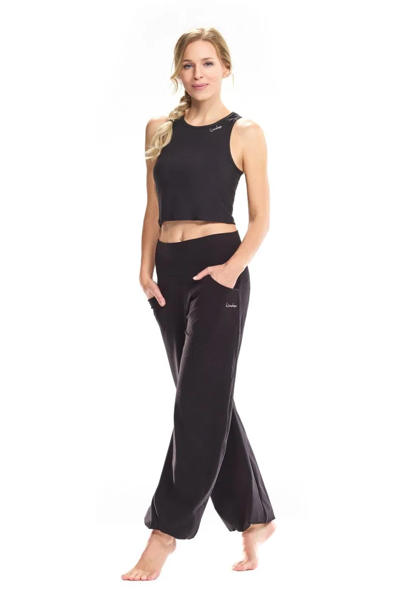 WINSHAPE - Functional Light And Comfort Wide Leg Pants Cul102lc, Pantaloni Casual Donna