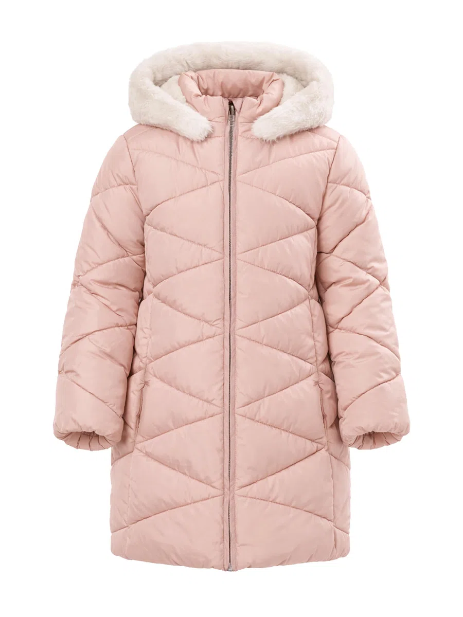 SOLOCOTE Cappotti invernali per ragazze con cappuccio Sherpa foderato giacca leggera spessa calda gonfia impermeabile antivento in cotone lucido giacche