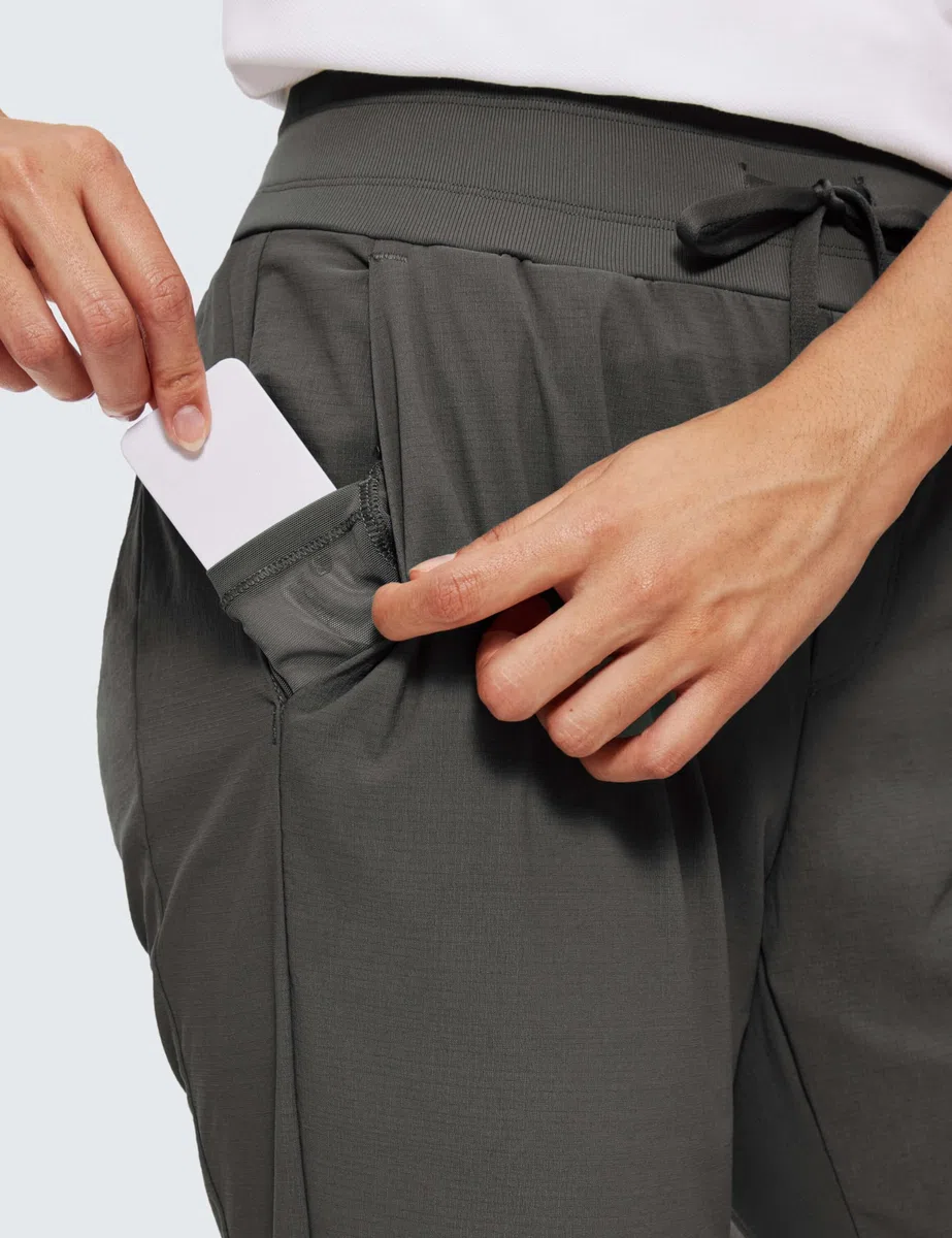 CRZ YOGA Donna Pantaloni Jogger in Vita con Coulisse Casuale Pantaloni Sportivi con Tasca