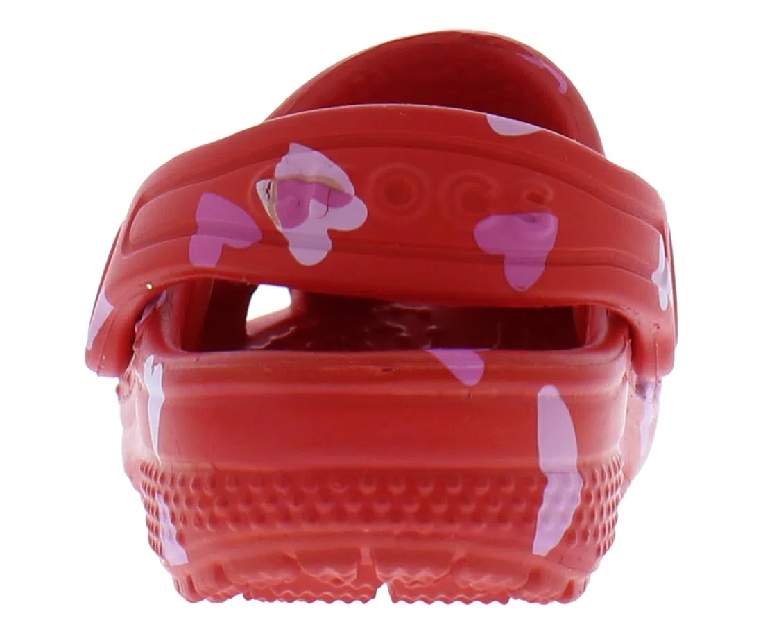 Crocs Classic VDay Clog T, Zoccoli Unisex - Bambini e Ragazzi, Cherry Red, 23/24 EU