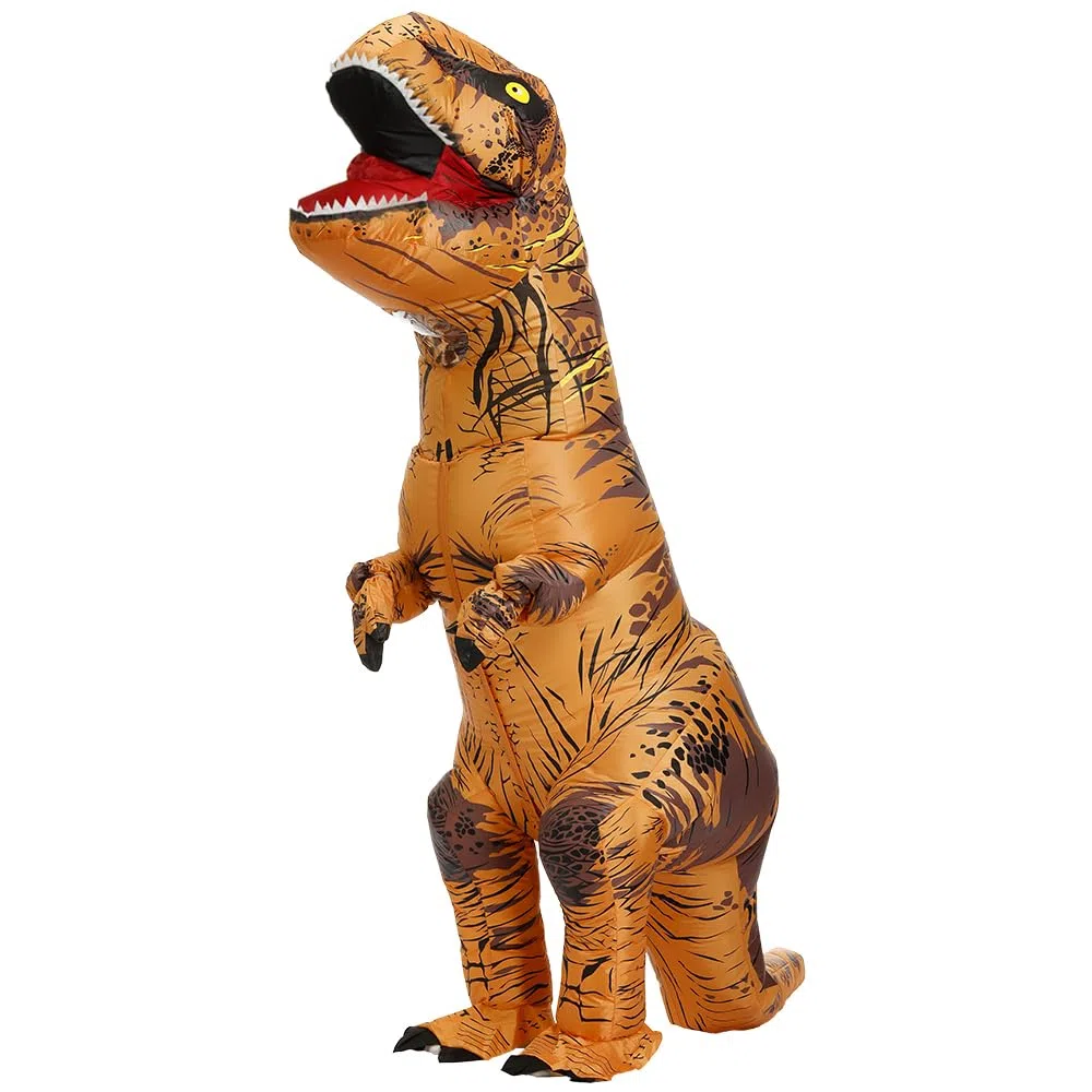 JASHKE Costume da Dinosauro Gonfiabile per Adulto Costume Gonfiabile T-Rex Costumi di Carnevale di Halloween per Adulti