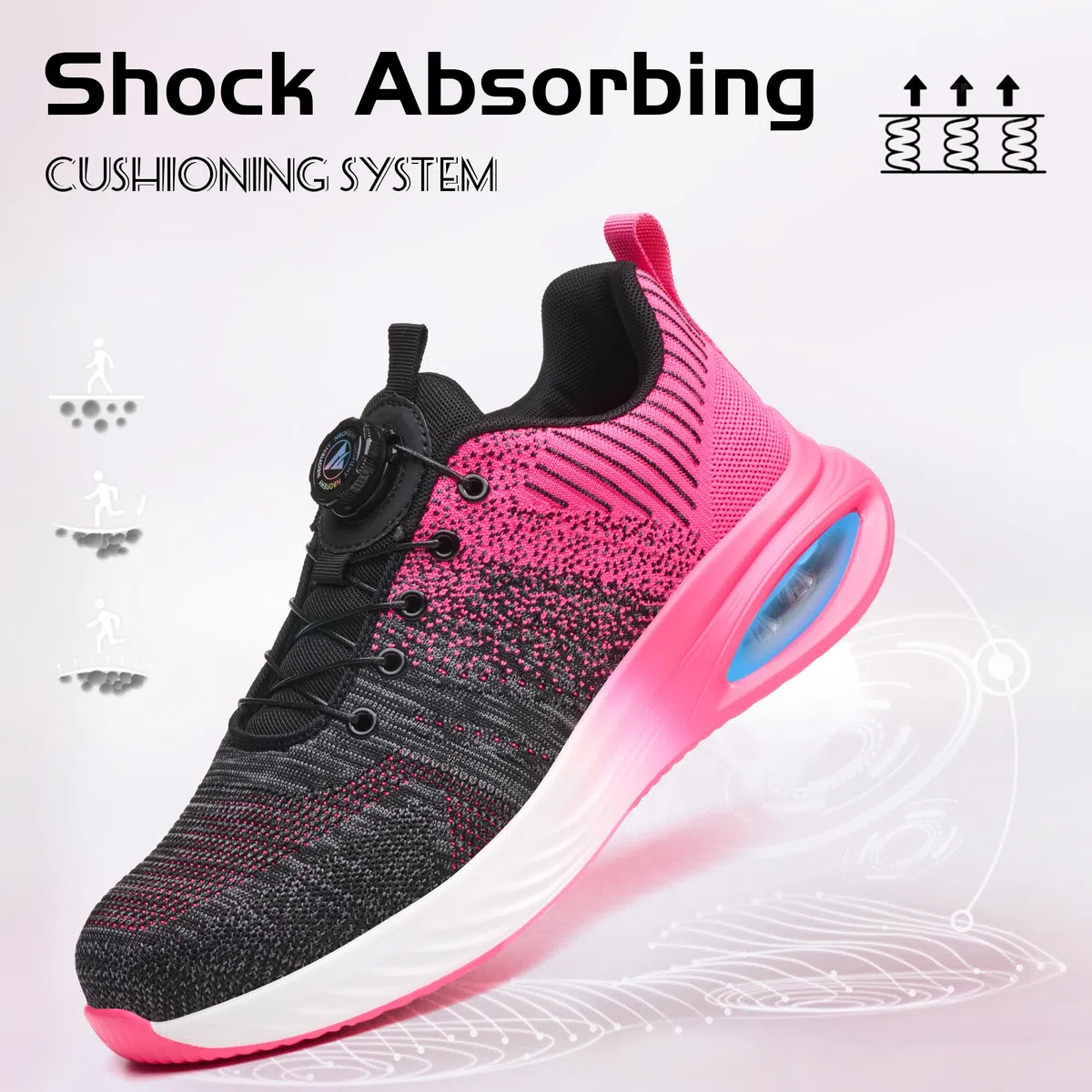 Scarpe Antinfortunistiche Uomo Donna Traspiranti Leggere Scarpe da Lavoro Comode Antiscivolo Scarpe Sicurezza con Punta in Acciaio