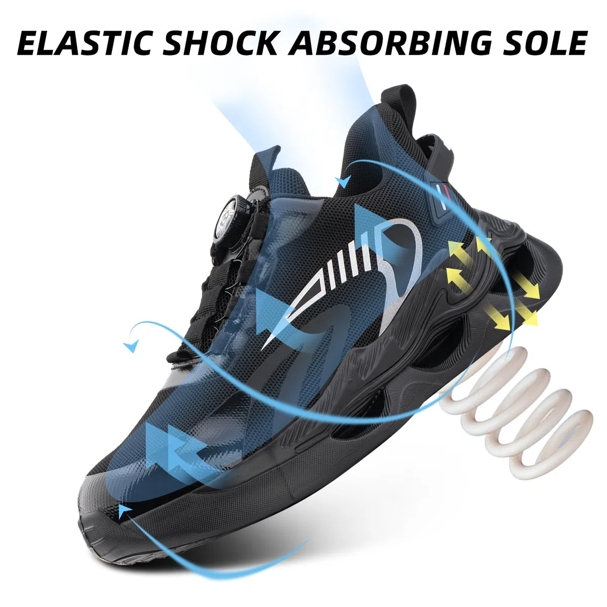 Scarpe Antinfortunistiche Uomo Donna Scarpe da Lavoro con Punta in Acciaio Scarpe Antinfortunistica Sportive Scarpe da Cantiere Leggere Scarpa Antinfortunistica Nero 38 EU