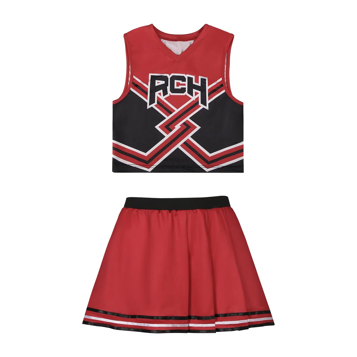 Bring It On Costume da cheerleader da donna RCH Top Gonna Ragazza Cheerleader Uniforme Ragazze United Cos Outfits