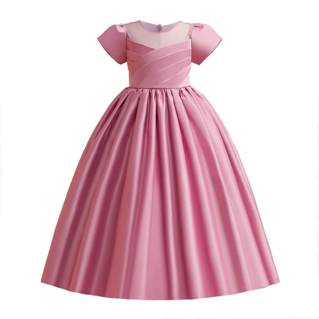 Lito Angels Vestito Damigella Abito da Festa Cerimonia Natale Elegante per Bambina Taglia 5-12 Anni