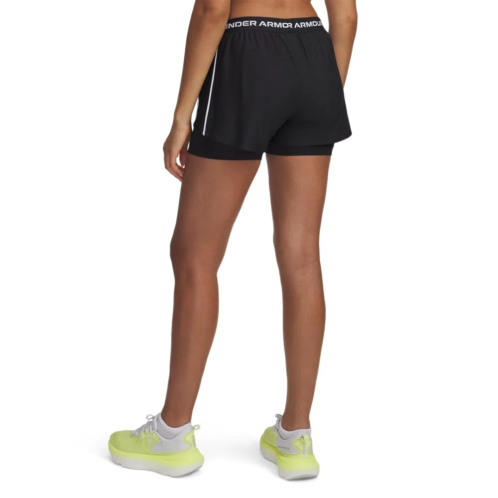 Under Armour Tech Play UP 2IN1 Shorts Black Small