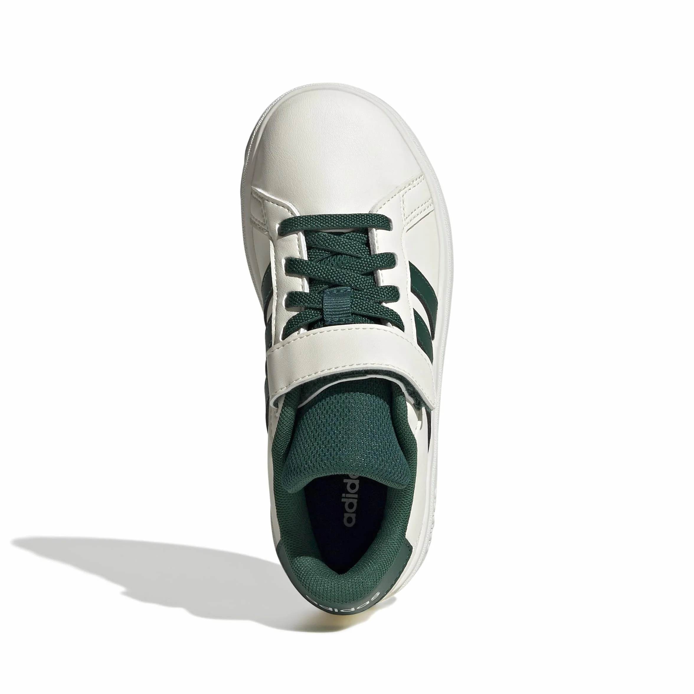 Adidas Unisex - Bambini Grand Court 2.0 Shoes Children, off White/Collegiate Green/Core Black, 34 EU