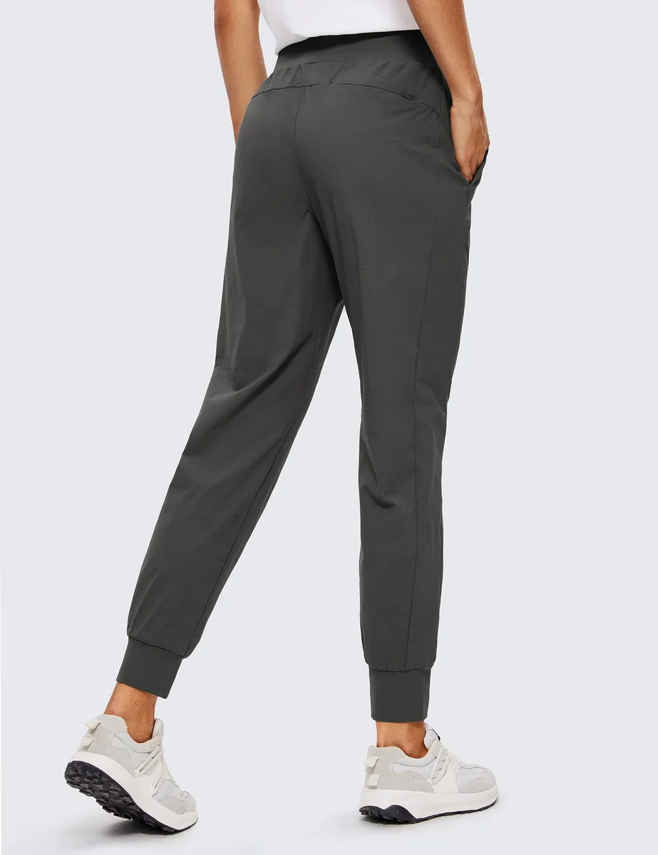 CRZ YOGA Donna Pantaloni Jogger in Vita con Coulisse Casuale Pantaloni Sportivi con Tasca
