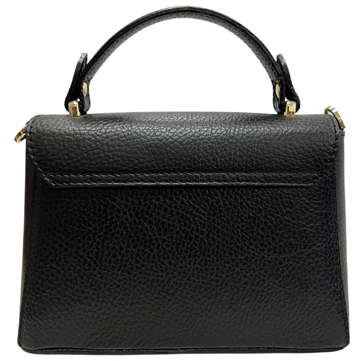 borsetta donna a tracolla in vera pelle con chiusura ad Ape 20x7x14 cm
