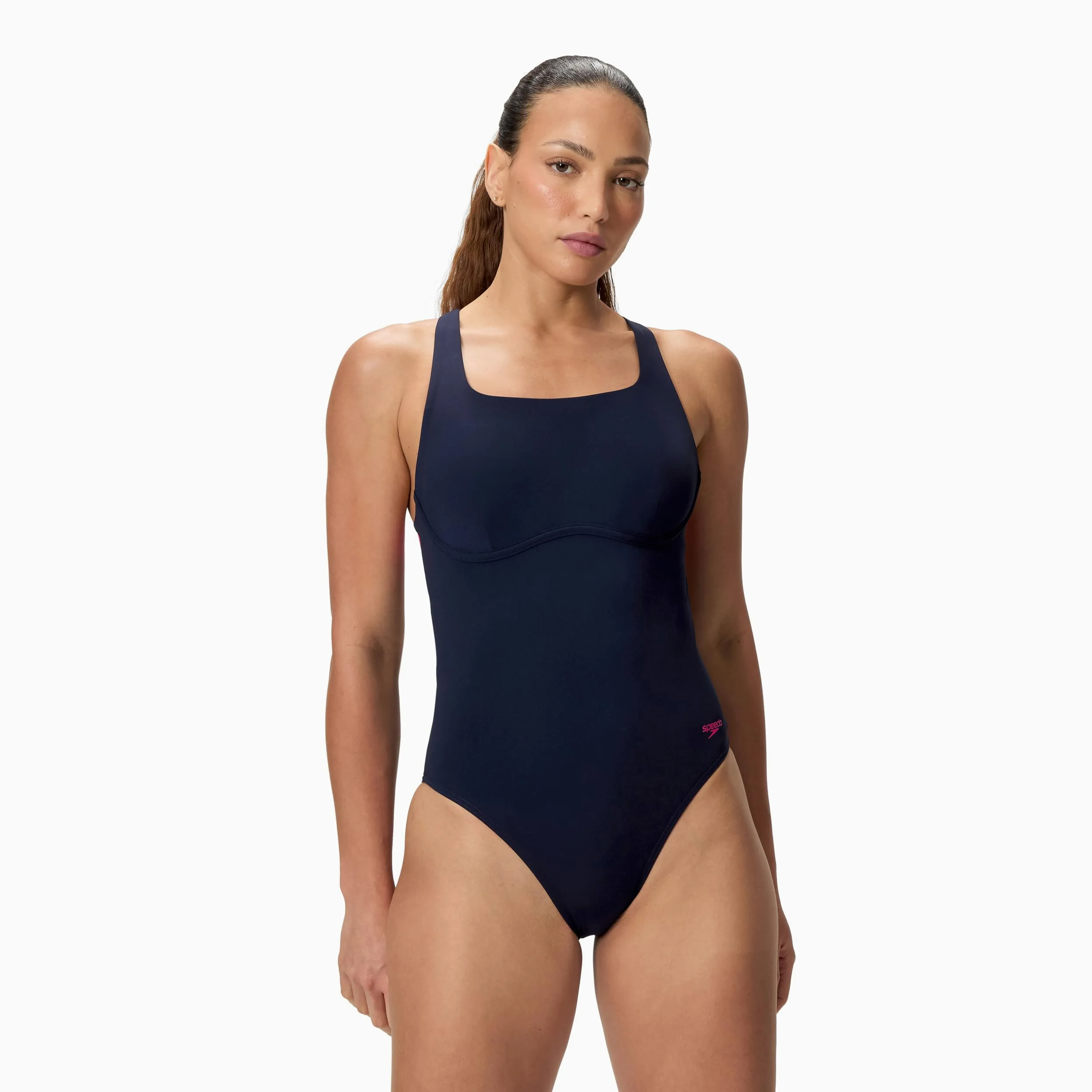 Speedo Solid Flex Band One Piece Costume da Donna