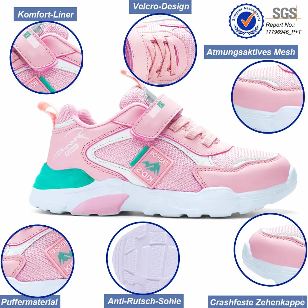 Scarpe da Ginnastica Bambino Anti Scivolo Traspirante Leggero Sportive 26EU-37EU