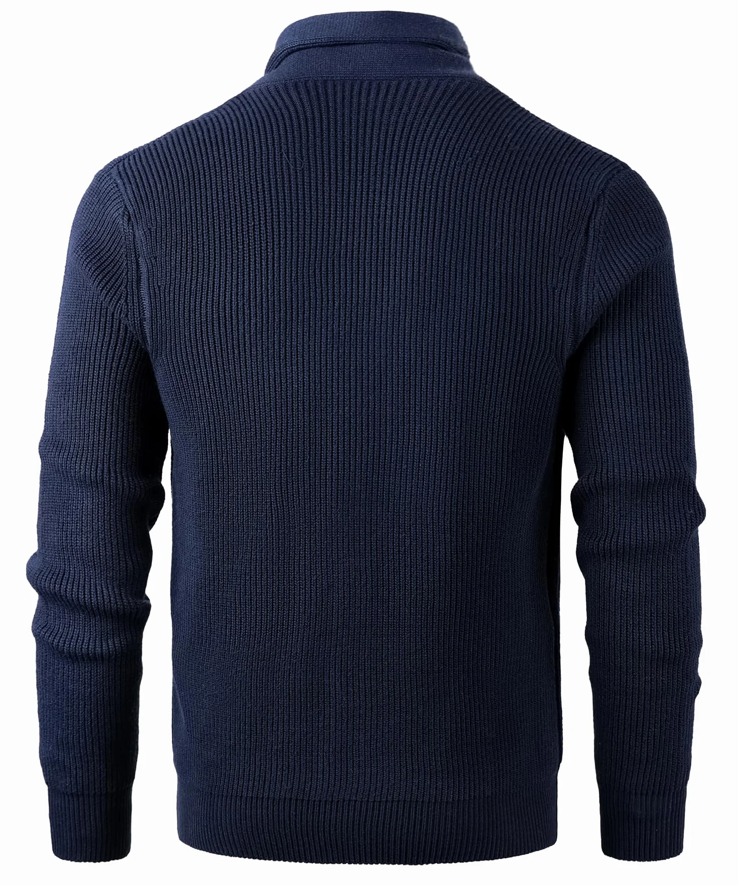 Maglione Cardigan da Uomo con Collo a Scialle Invernale Maglione Felpa di Cotone Giacca in Maglia a Manica Lunga Cardigans con Bottoni e Tasche