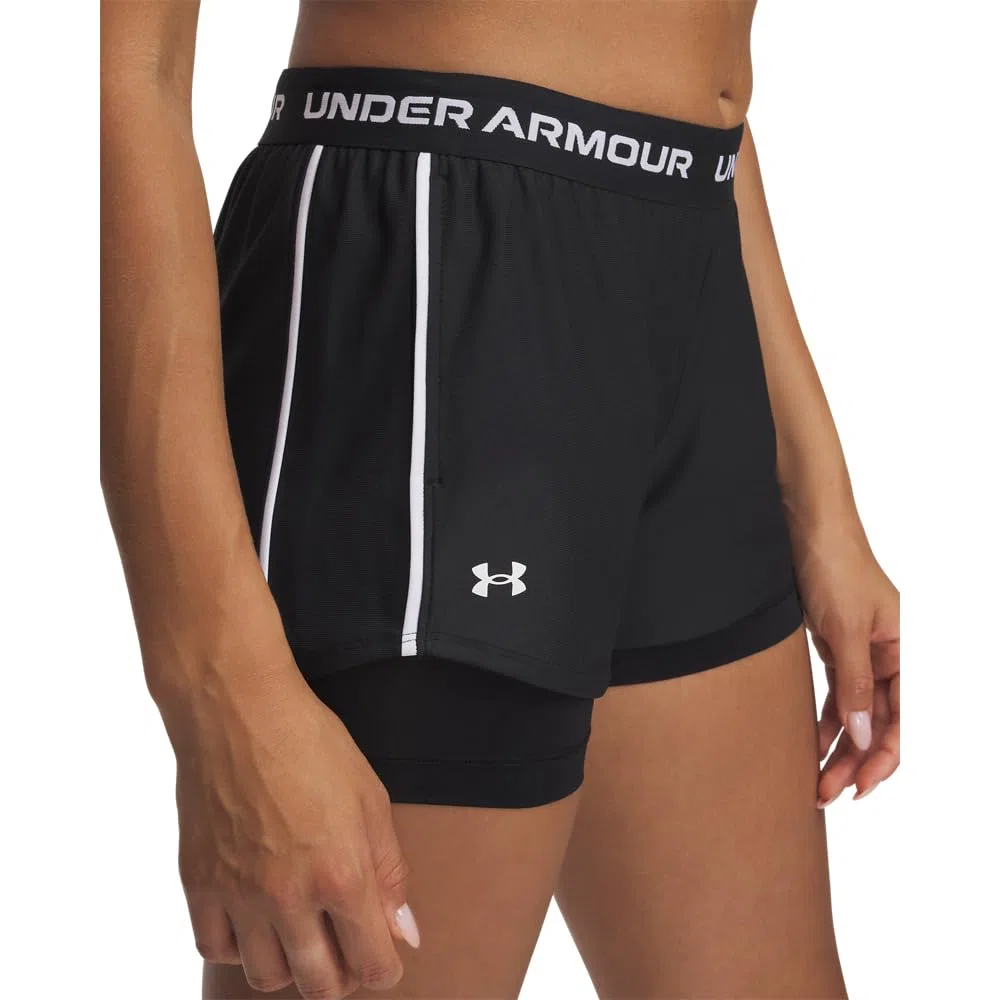 Under Armour Tech Play UP 2IN1 Shorts Black Small