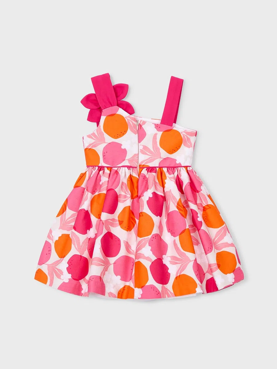 Mayoral Vestito Asimmetrico Fiore per Bambine e Ragazze Clavel