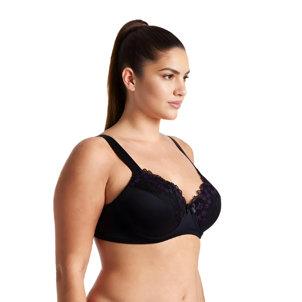 Curve Muse Reggiseni sfoderati con Ferretto Minimizer Taglie Forti con Pizzo Ricamato