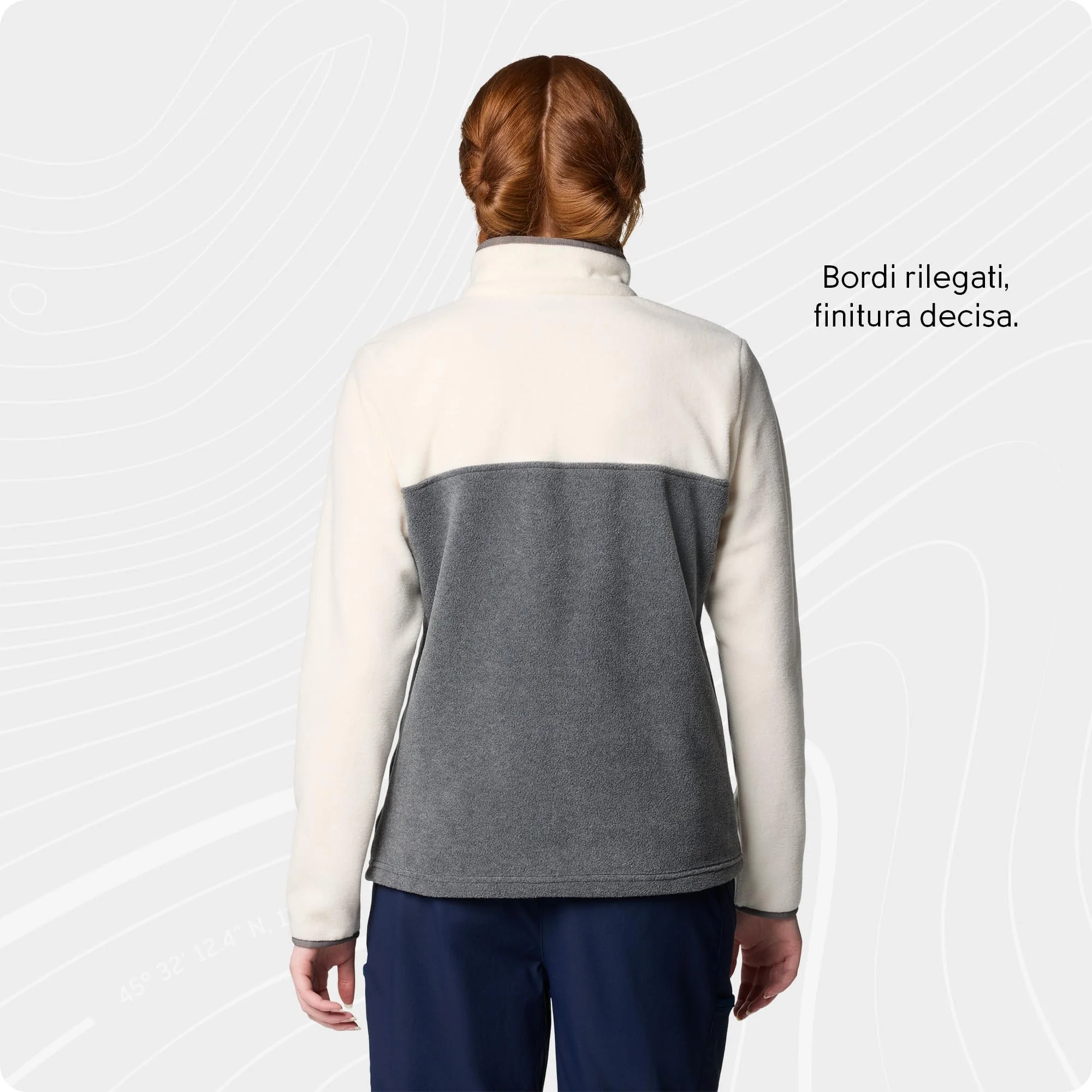 Columbia Benton Springs 1/2 Snap Pull Over II Felpa in Pile Donna