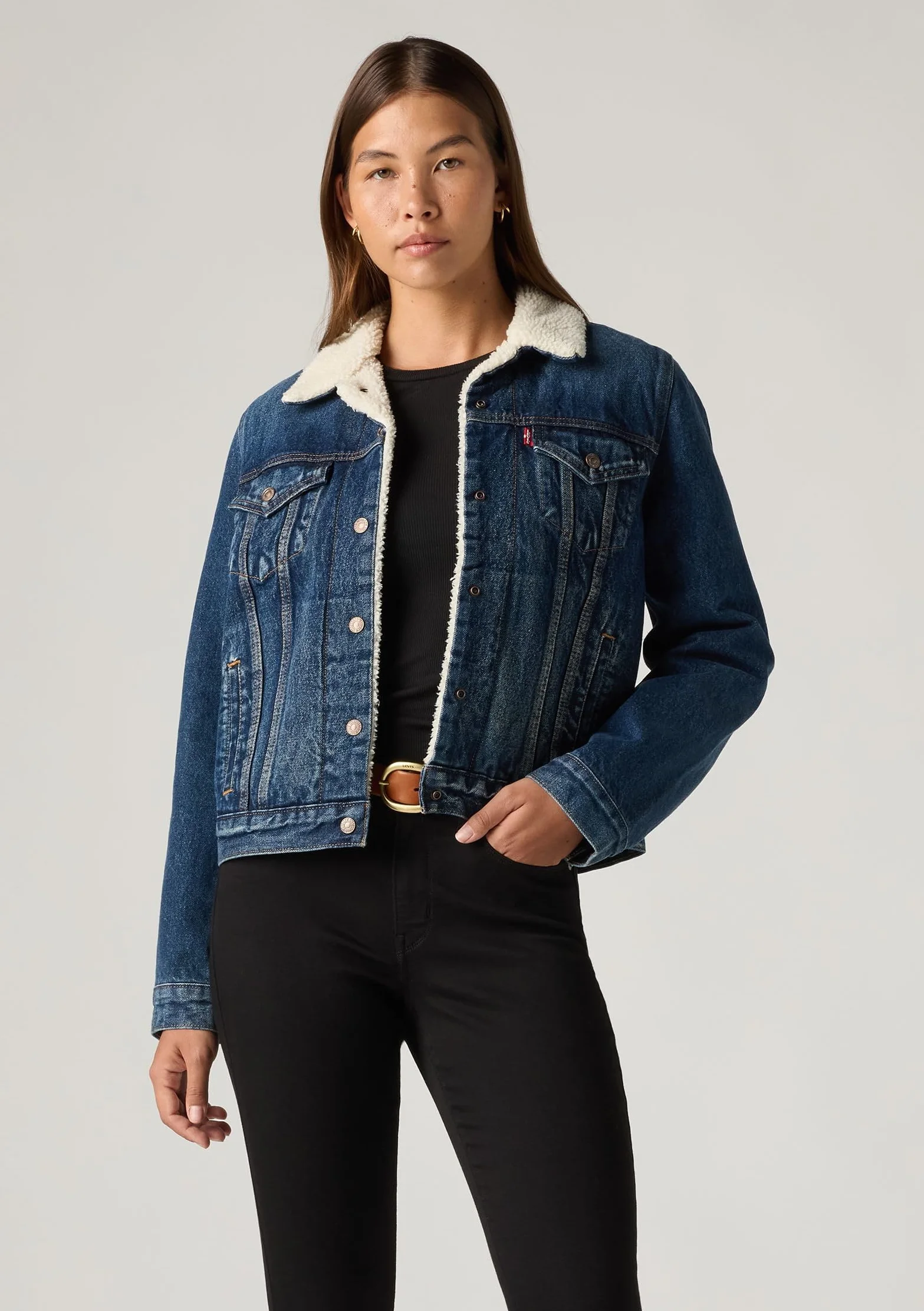 Levi's Original Sherpa Trucker Giacca Donna