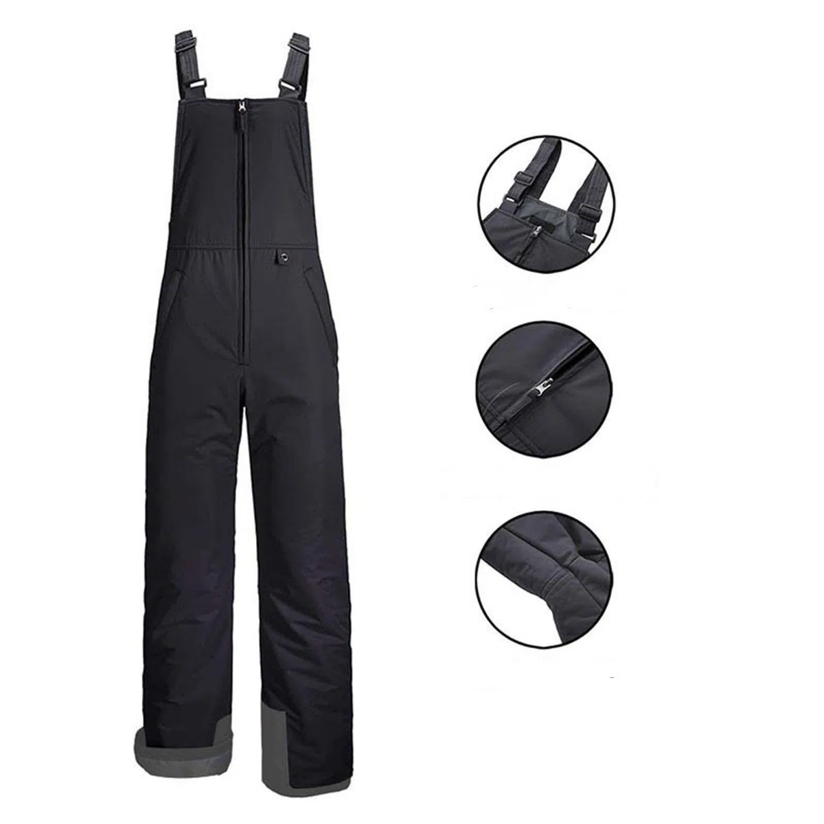 Salopette Neve Donna Uomo Invernali in Nylon Impermeabile Pantaloni Sci Asciugatura Rapida con Bretelle Regolabili Completo Tuta Sci Snowboard Elegante Aderenti Curvy Tecnici per Trekking Lavoro