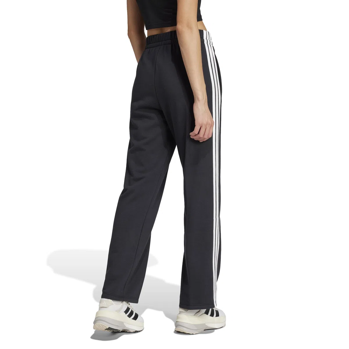 adidas Donna Essentials 3-Stripes Open Hem French Terry Pants