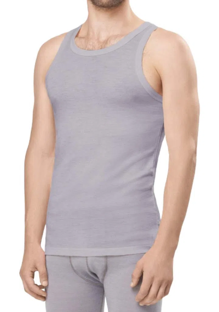 Utenos 100% lana merino, camicia da uomo termoattiva, senza maniche, realizzata in UE