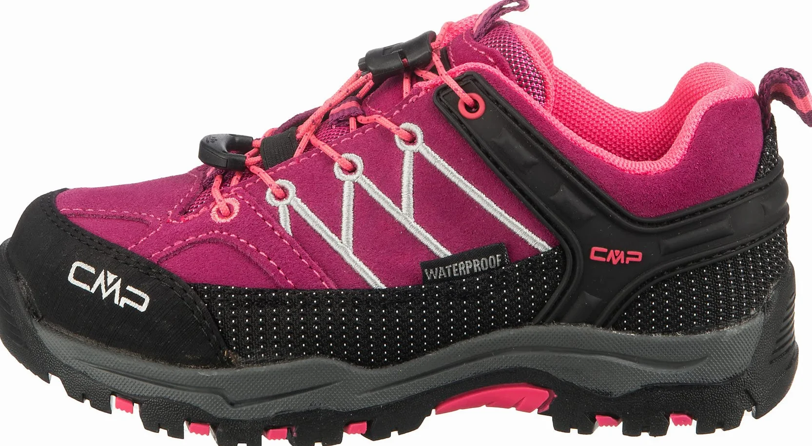 CMP Kids Rigel Low Trekking Shoes Wp, Scarpe da trekking Unisex - Bambini e ragazzi, Berry-Pink Fluo, 37 EU