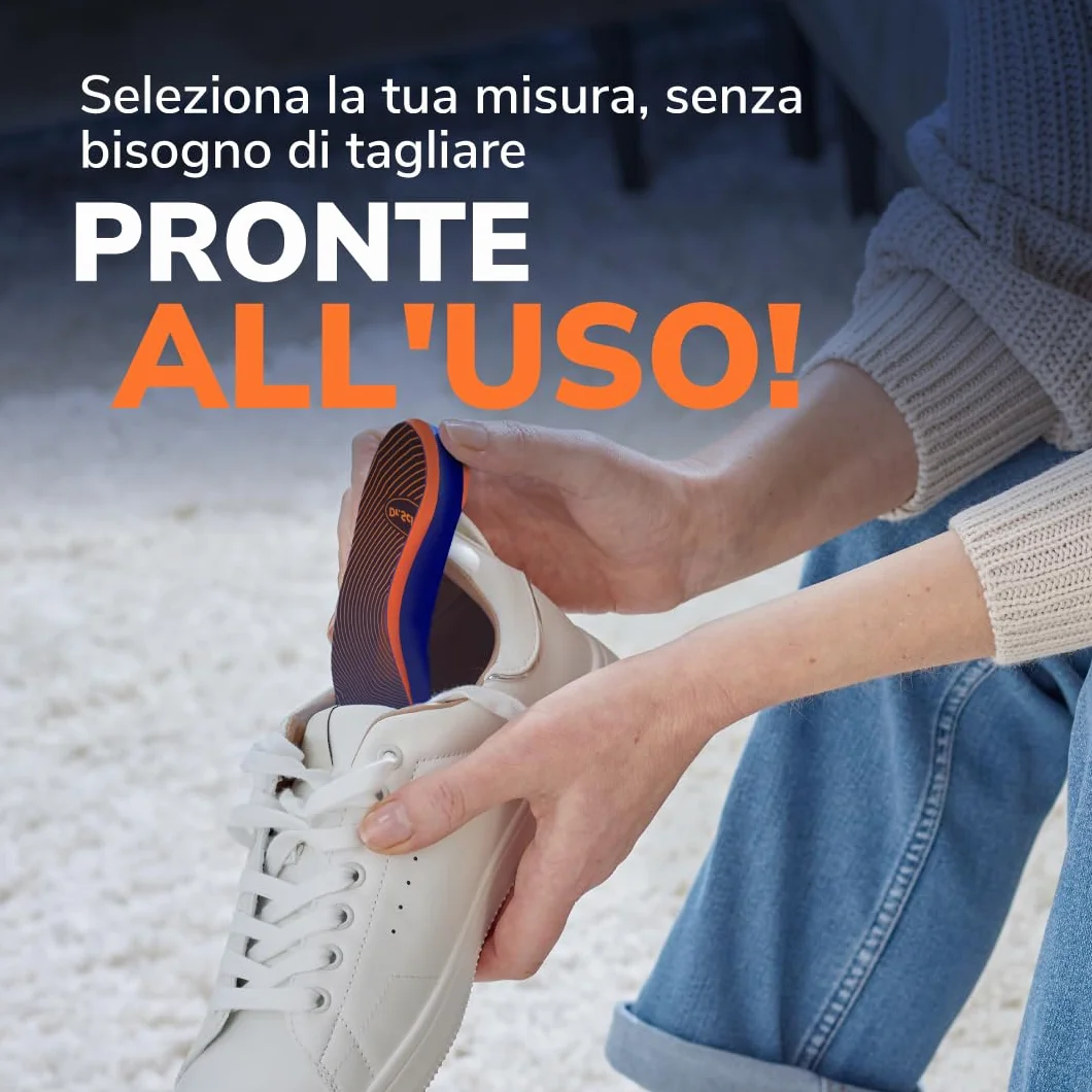 Dr. Scholl’s Advanced Pain Relief Solette Ortopediche Uomo/Donna, Supporto Arco Plantare, Ammortizzazione Fino 150 kg