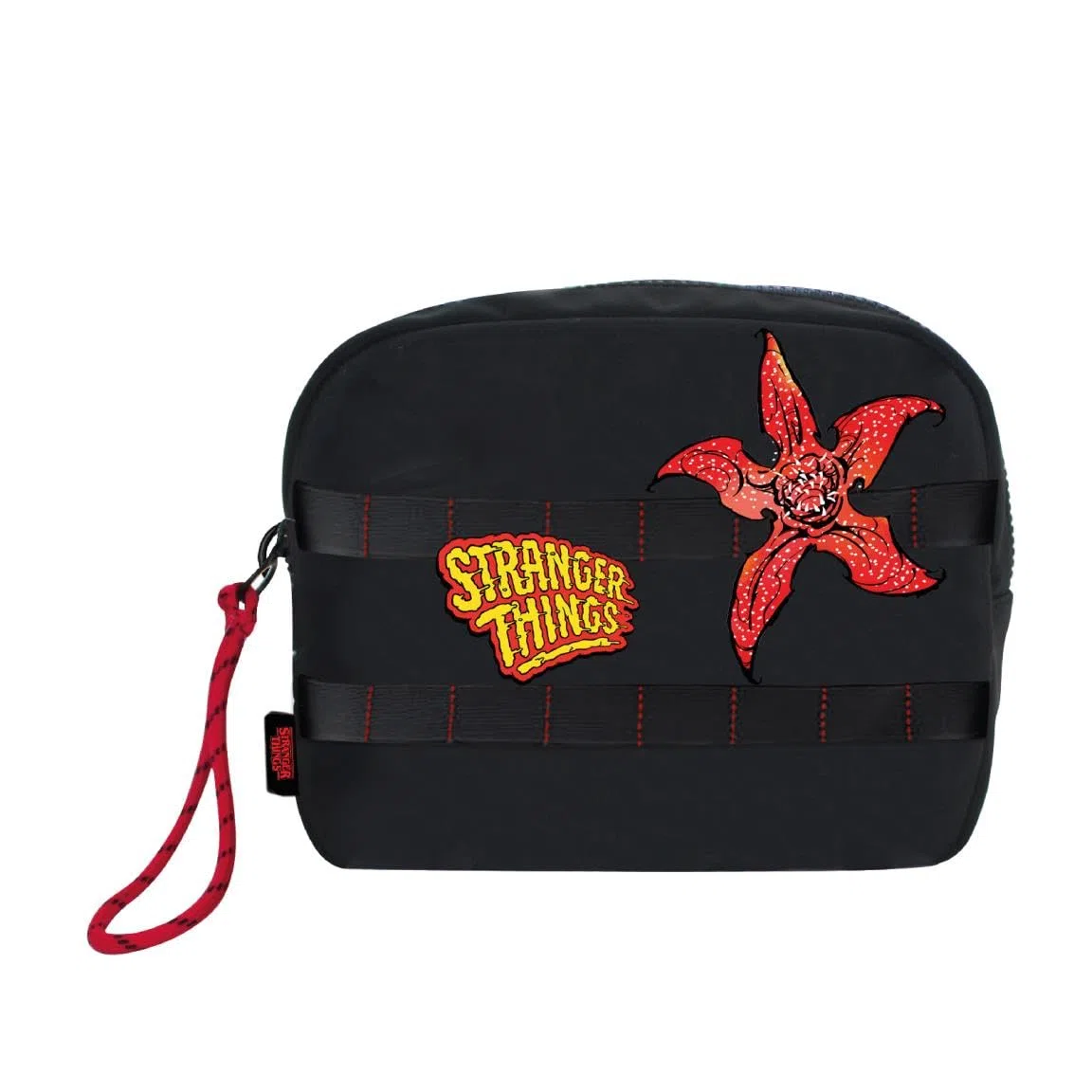 CERDÁ Life'S Little Moments Borsa da viaggio Stranger Things-Nero- Grande capacità di archiviazione - Chiusura a cerniera - Prodotto originale