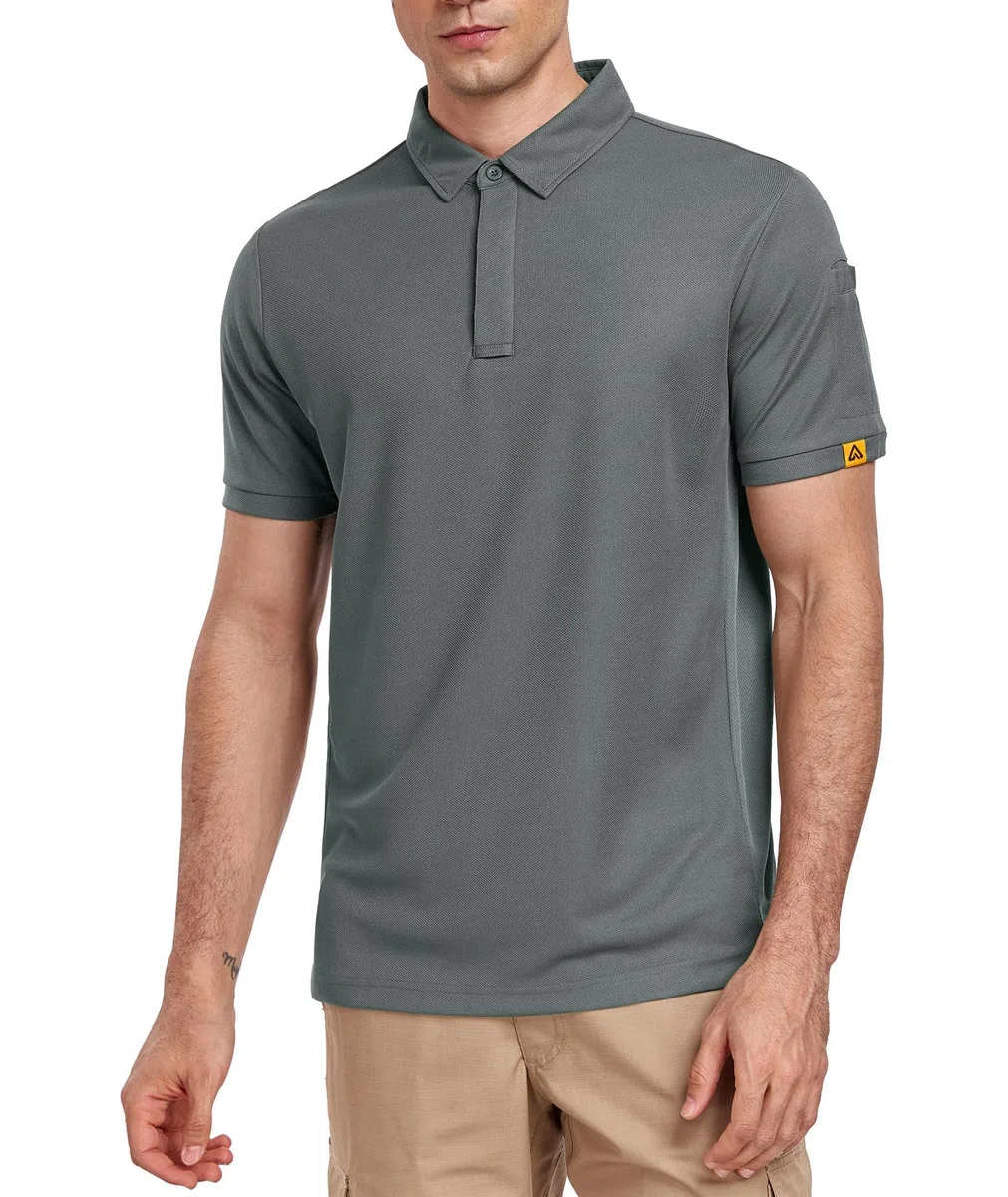 Polo Uomo Manica Corta, Maglietta Polo Uomo, Traspirante Polo T Shirt da Lavoro Uomo, Magliette Maniche Corte Uomo per attività All'aperto