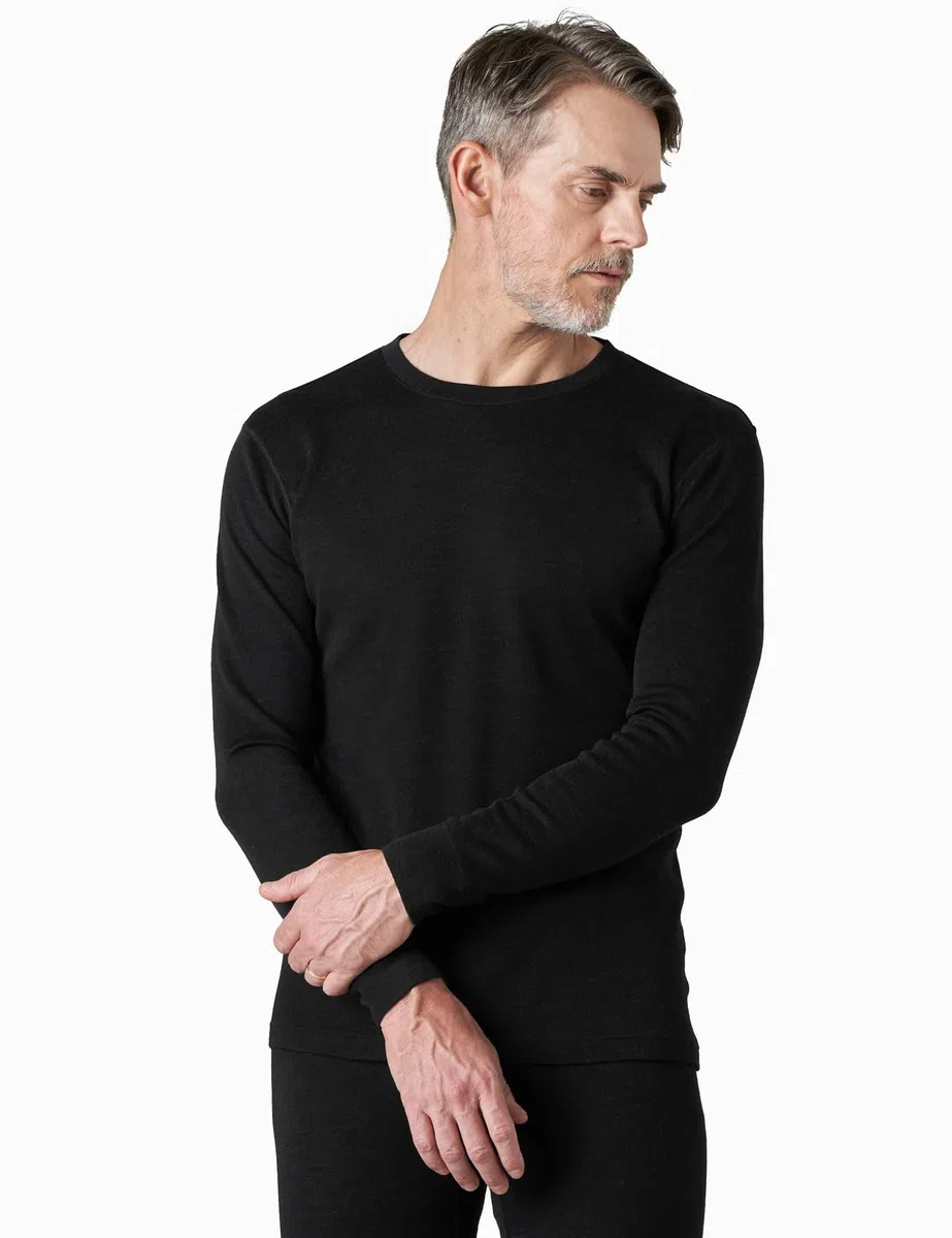 LAPASA Maglia Termica 100% Lana Merino Uomo Canottiera Tecnica Trekking Sport Hiking Strato Base Calore M29 M67
