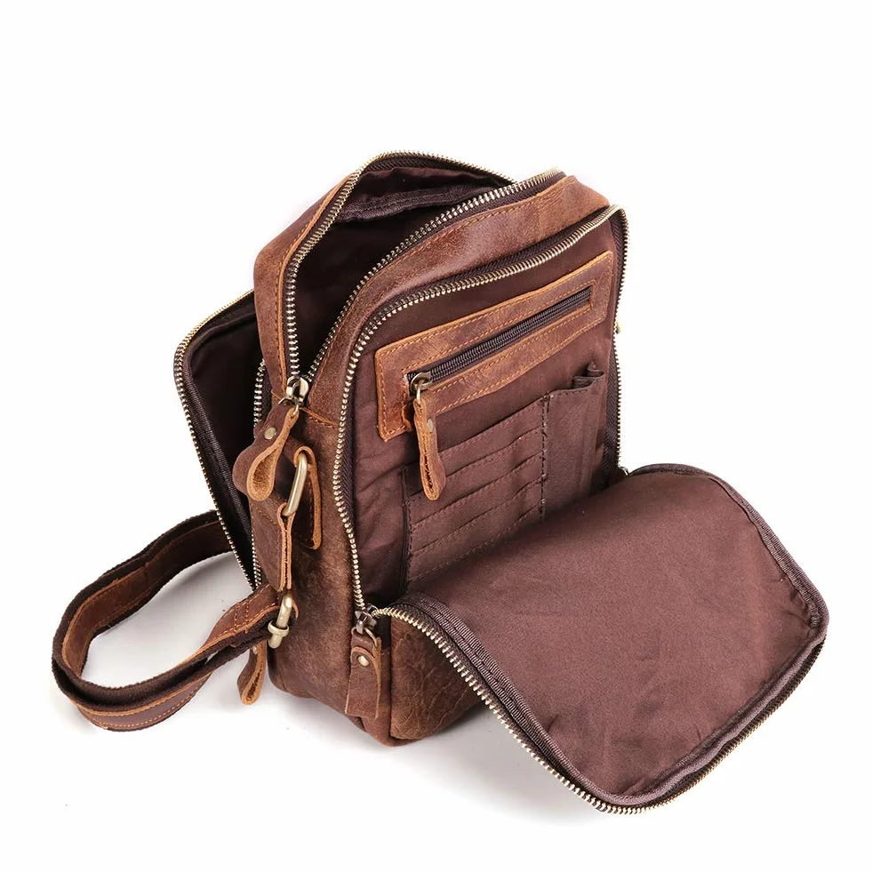 BAIGIO Borsello Uomo Pelle Vera Borsa a Tracolla Piccolo Vintage Borselli da Uomini Borse a Spalla