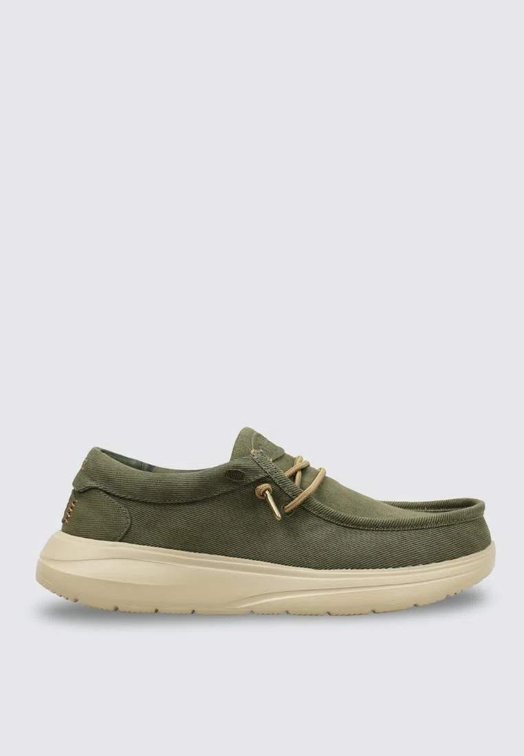 HEYDUDE Slip On Wally Comf Worn Twill 2LS - Sand 40