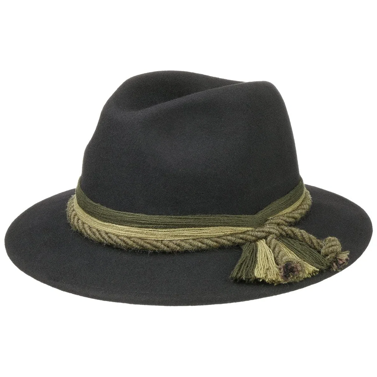 CAPPELLISHOP Korfaden Cappello Tirolese Traveller in Feltro di Lana Unicolore Uomo Tutto l Anno