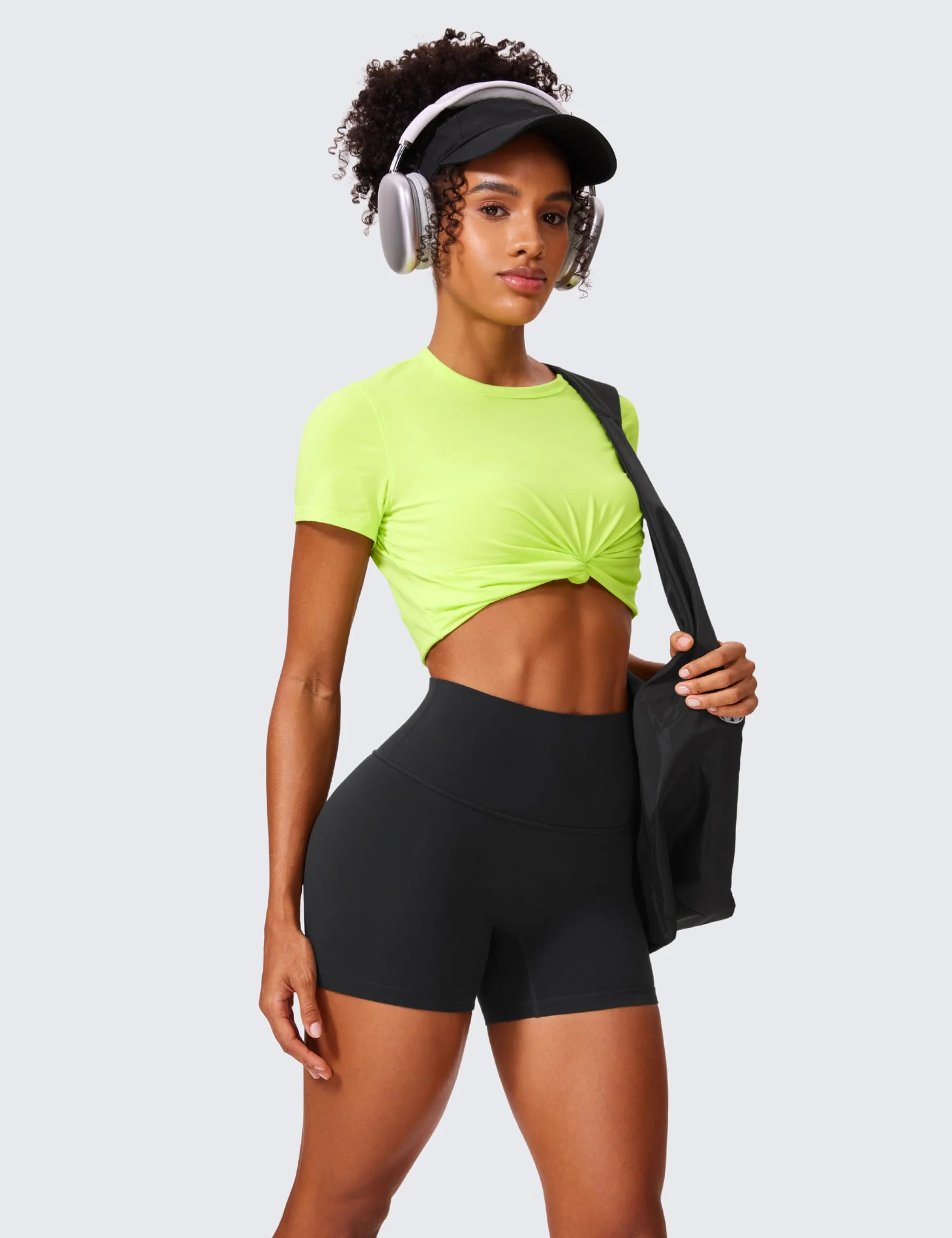 CRZ YOGA Donna Butterlift Pantaloncini Sollevamento del Sedere 10cm/15cm Vita Alta