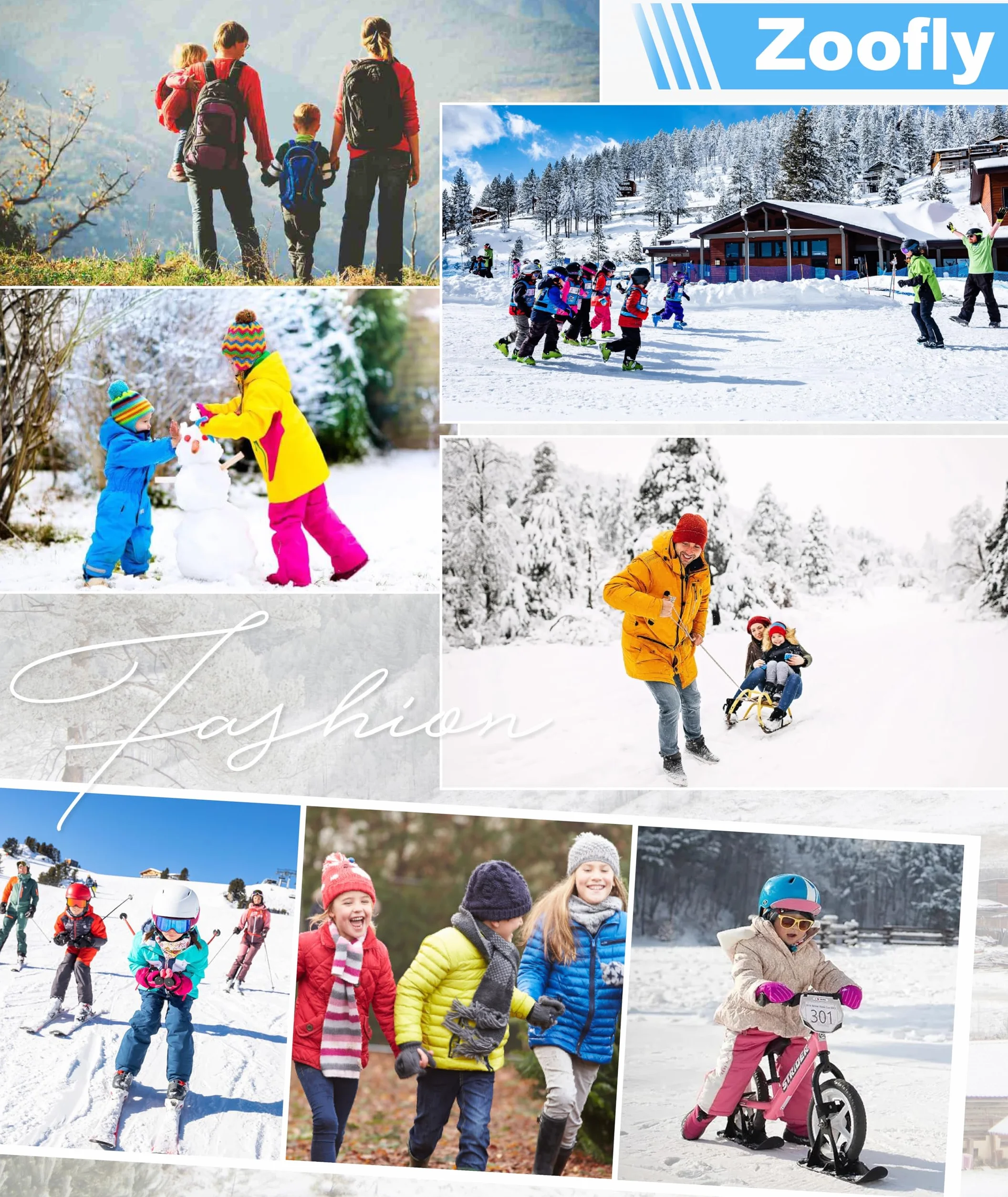 Zoofly Pantaloni Sci Termici Bambino Invernale Pantaloni Impermeabili Bambina Trekking Softshell