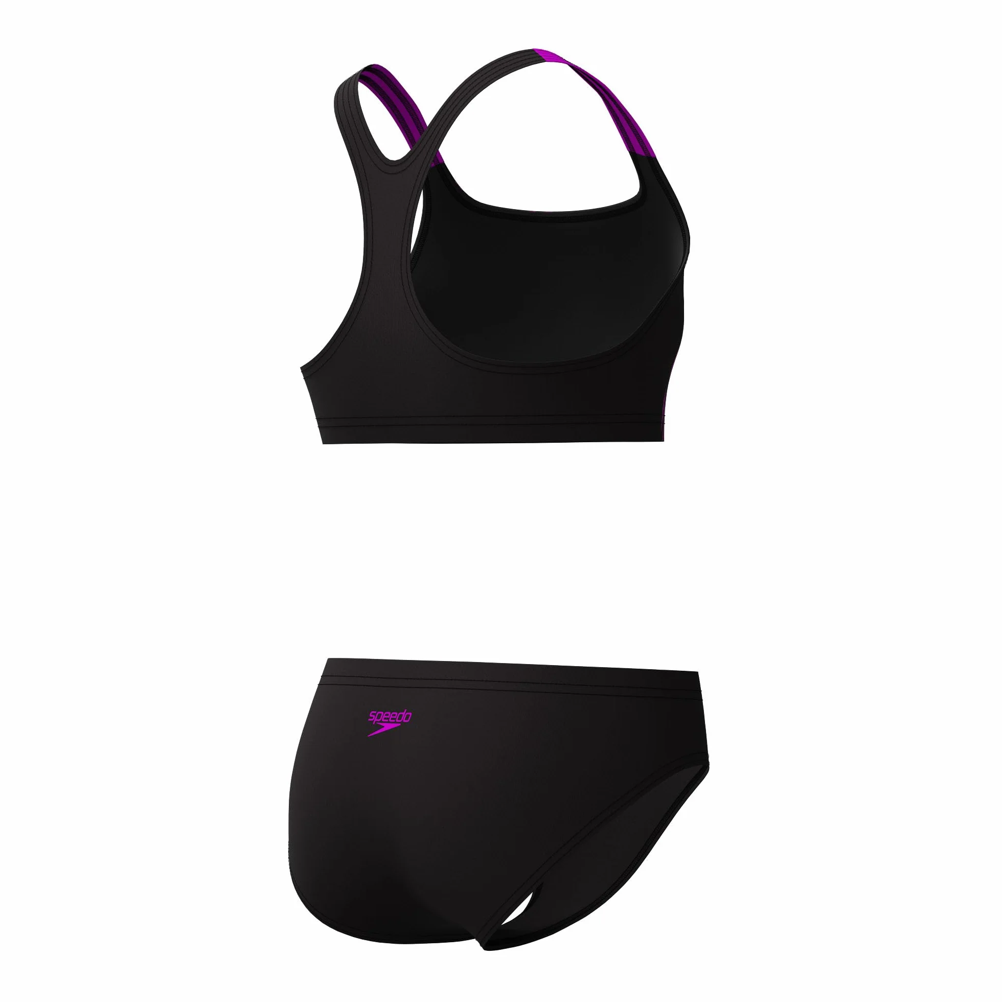 Speedo Costume da bagno da bambina con logo Medley, 2 pezzi