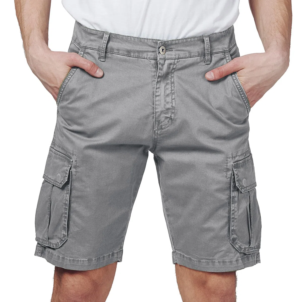 RE&X JEANS COUTURE Pantaloncini Uomo Confortevole Traspirante. STOFFE Cotone Cargo Bermuda Uomo