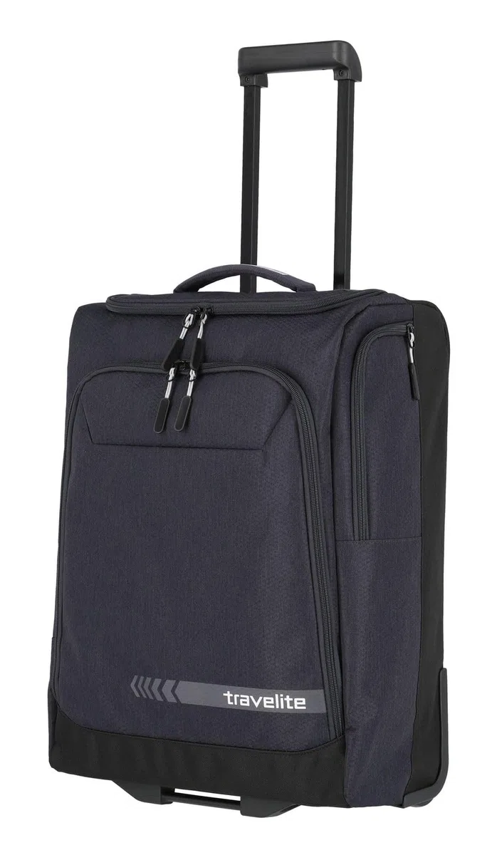 travelite trolley da viaggio con ruote piccolo, KICK OFF, pratico bagaglio a mano trolley per vacanze e sport, 55 cm, 44 litri