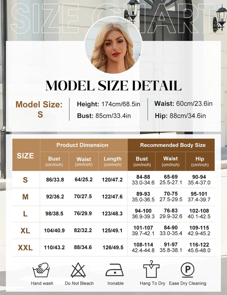 HEEKPEK Abito Estivo Donna Eleganti Chic Lungo Vestiti Scollo a Rotondo Maniche Ruffles Casual Stampa Vestito Abiti Boho Mare Spiaggia con Tasca