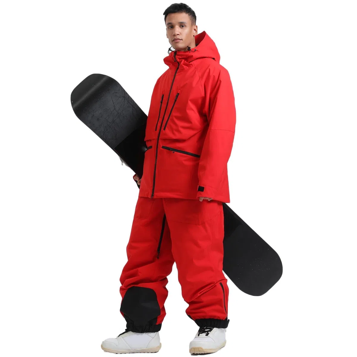 Sunnyuk Tuta Snowboard Uomo Completo Termico Intera Tuta Taglie Forti Elegante Salopette da Sci Montagna Impermeabili Curvy da Neve Invernale