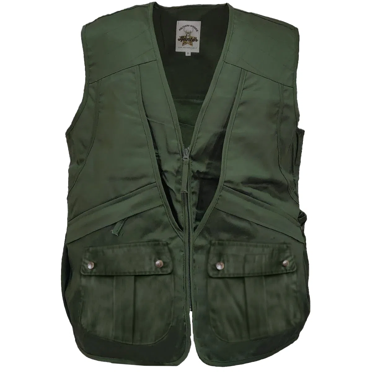 fratelliditalia.org Gilet smanicato caccia pesca sport tasche cotone uomo mimetico verde - Personalizzabile con il tuo logo