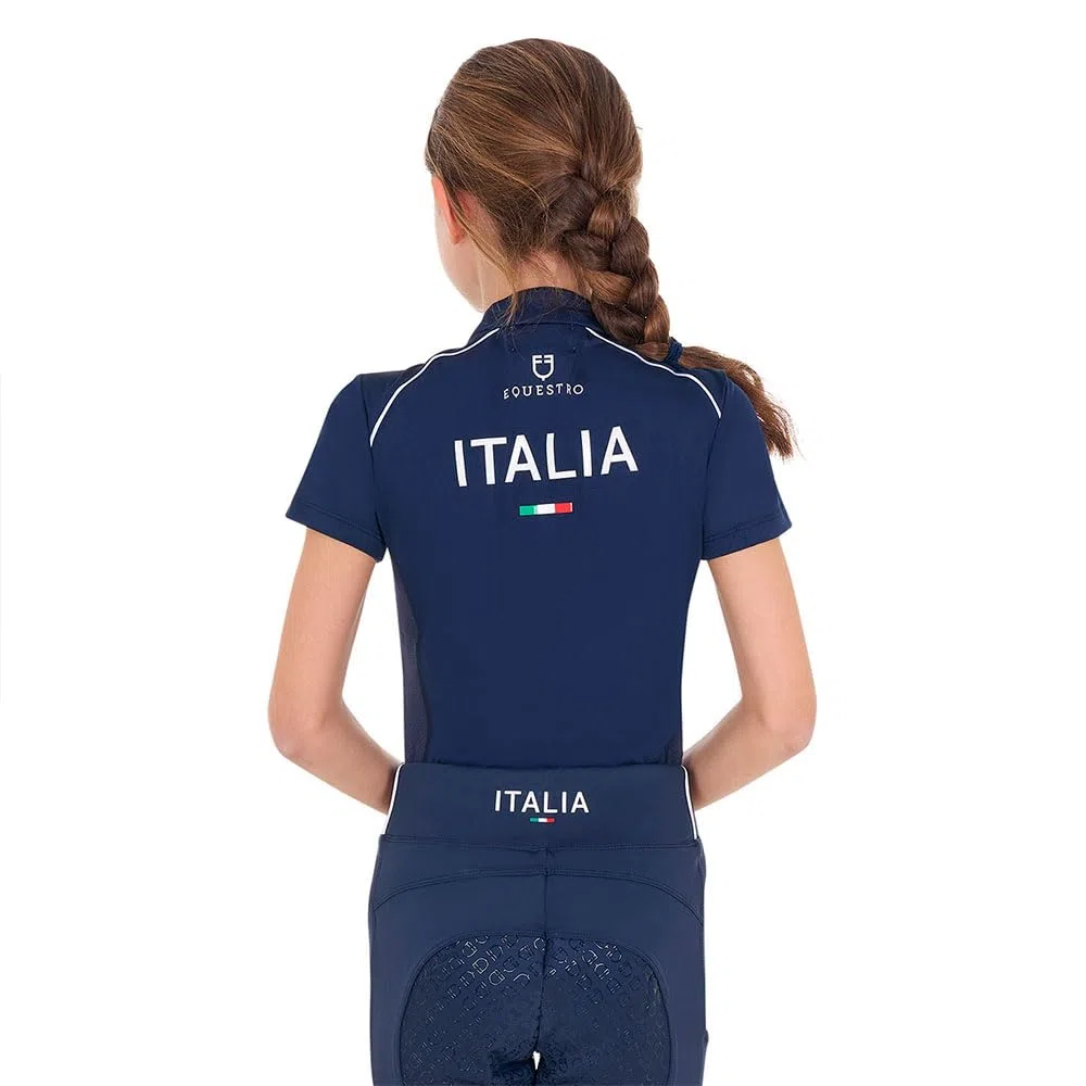 Fise Technical Training Zip Junior Short Sleeve Polo 10 Years