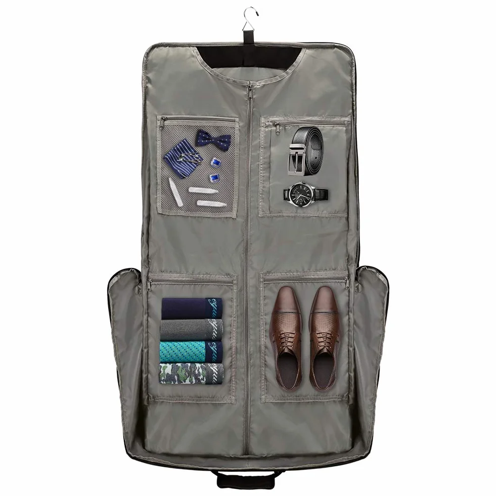 Modoker Borsa per abiti con tracolla, borsa da portare con sé da appendere, valigia, borse per indumenti, per uomini e donne, viaggi d'affari