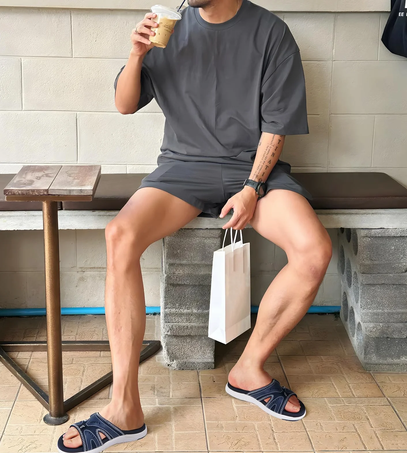 COFACE Sandali Da Uomo Recupero Sportivo Fascite Plantare Cuscino Morbido Supporto Dell'arco Leggero Scivoli Ortesici