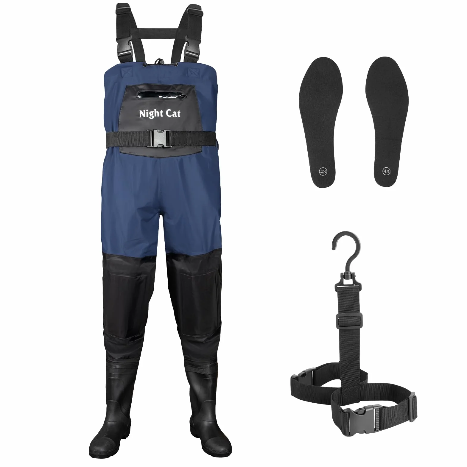 Night Cat Waders Scafandro da Pesca: Trampolieri Stivali da Pesca per Uomo Donna Impermeabili